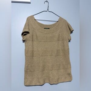 Lauren Ralph Lauren gold Knit Top